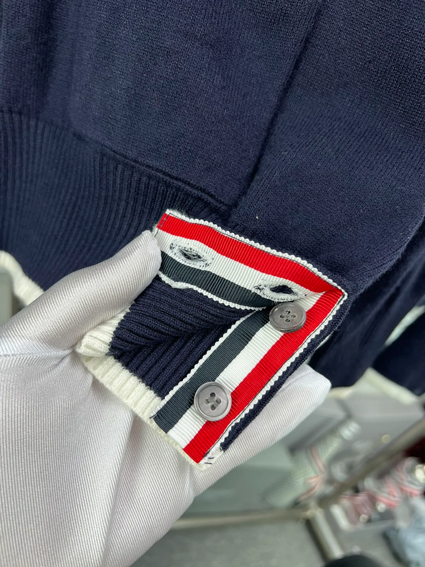 Thom Browne colour/：Gray Navy Blue Size/：(1 2 3 4) 12 V 300 。